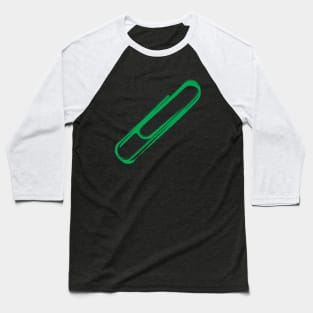 The Paperclip - green edition Baseball T-Shirt